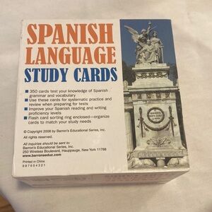 Brand new Spanish study cards.